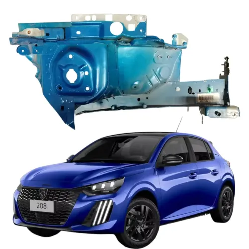 Longarina Lado Esquerdo Peugeot 208 Style 2023 2024 1.0 Azul