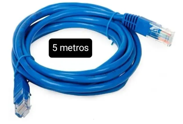 Cabo De Rede Ethernet 5m Lan Rj45 Cat5