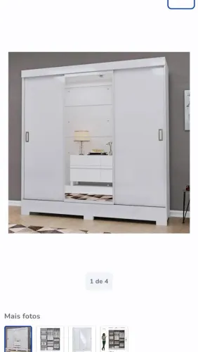 Armario branco 3 portas