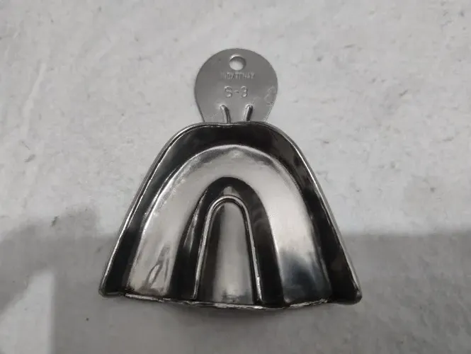 Moldeiras lisas em inox para prótese dentária 
