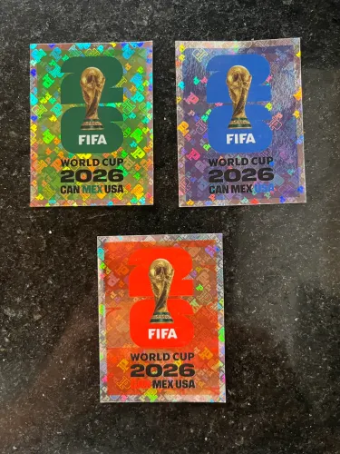 Lote 3 Figurinhas Copa 2026 FWC 6 7 8