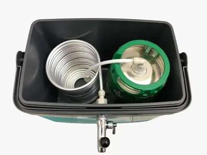 Kit de chopeira portátil a gelo para barril de 5 litros