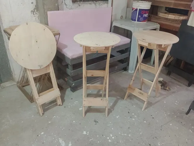 Mesa dobrável redonda