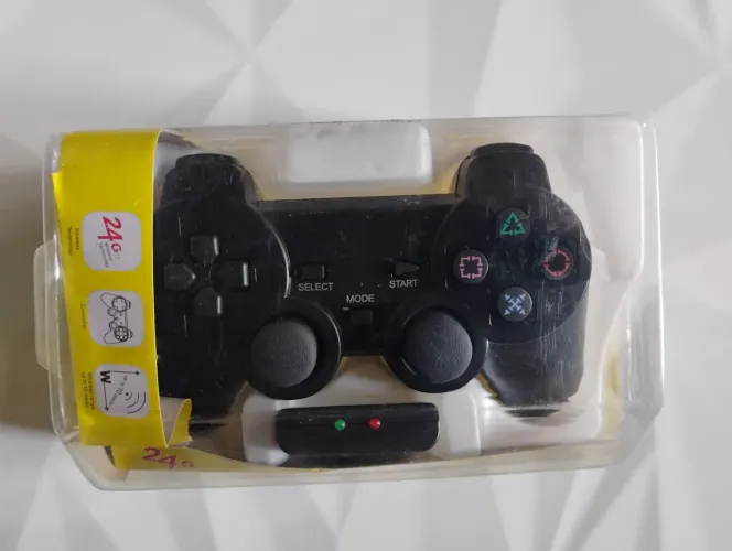 Controle Sem Fio PS2 Playstation 2 Wireless Com Vibração