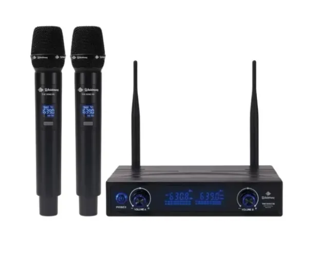 Microfone Waldman WTW-96/620 Sem fio com 2 Bastões