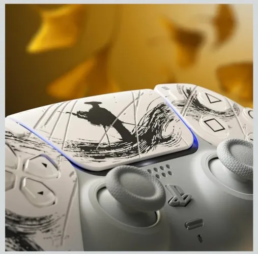 Controle sem fio DualSense® - Edição Limitada Black: Ghost of Y?tei - PlayStation 5