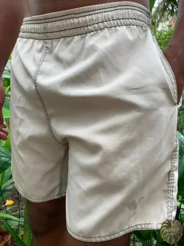 Short Tactel bege/creme