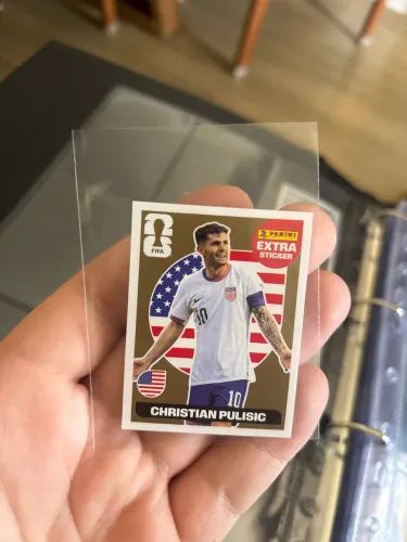 Figurinha Extra Sticker Gold Christian Pulisic