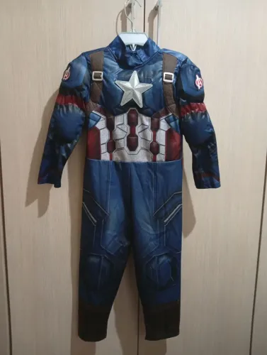 Fantasia Capitão América Disney completa Tam 4 