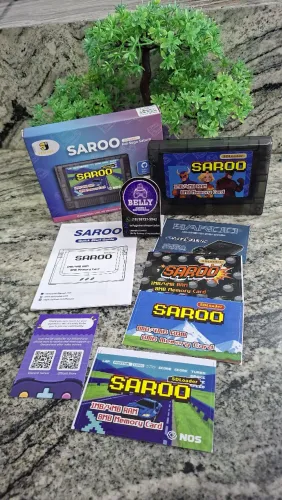 CARTUCHO SAROO ELITE SEGA SATURNO SD 64GB COM 120 JOGOS