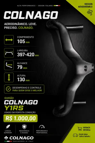 Guidão cockpit integrado Colnago CC.Y1 -