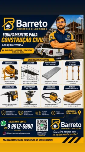 ?LOCAÇÃO DE ANDAIMES, ESCORAS, BETONEIRAS & MÁQUINAS PARA SUA OBRA!