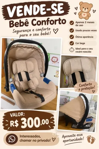 Bebê conforto novo 