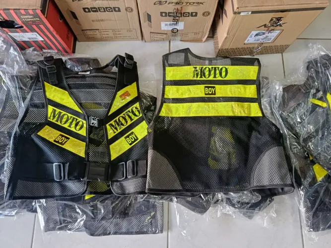 Colete refletivo moto boy 
