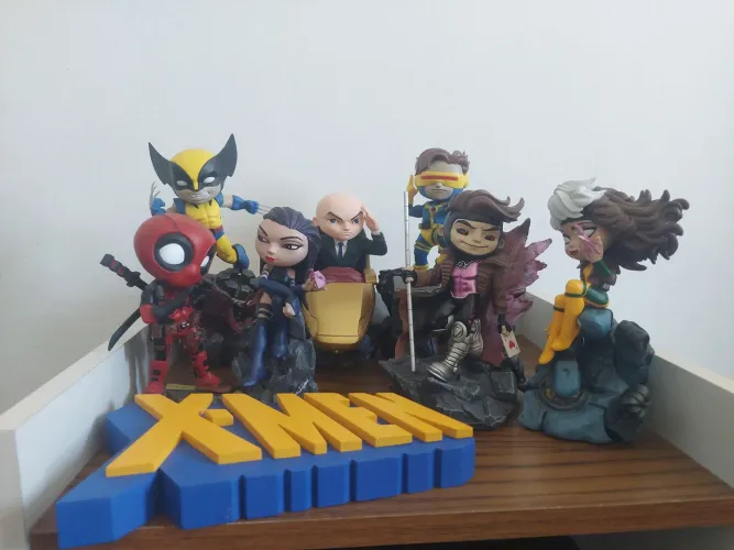 Set Minico x-men Iron studios 7 figura