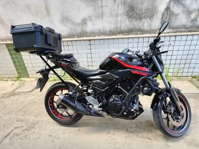 Yamaha MT-03 ABS 2020 - 33.600 km - protetores e extras