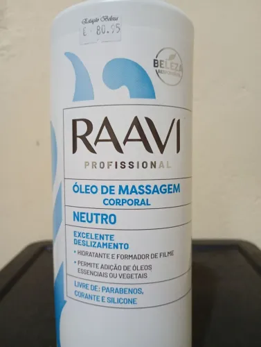Óleo de massagem neutro 
