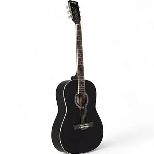 Violão preto corda de aço melphin