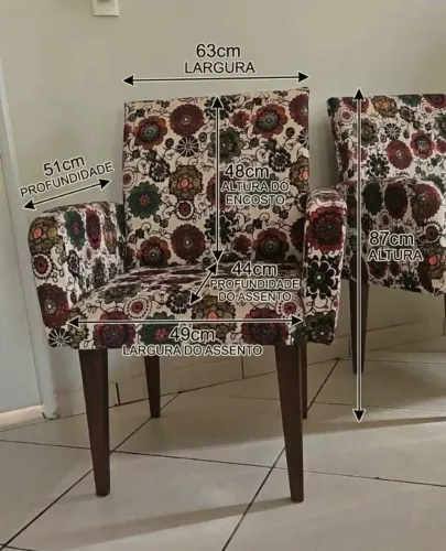 Poltronas em tecido (o par)