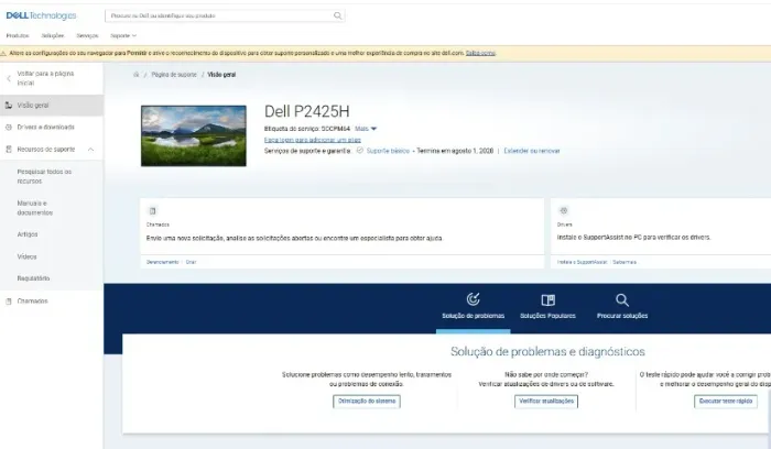 Monitor Dell 2425H Semi Novo - Garantia ate 2028