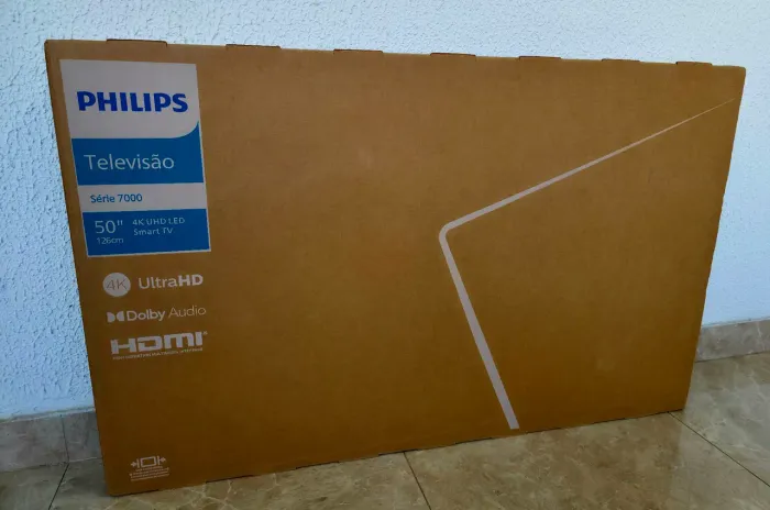 Philips Smart TV 50 Polegadas Ultra HD 4K Google TV, Lacrada (aceito cartão)