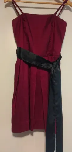 Vestido MIDI em tafetá VNTAGE CGCvinho P