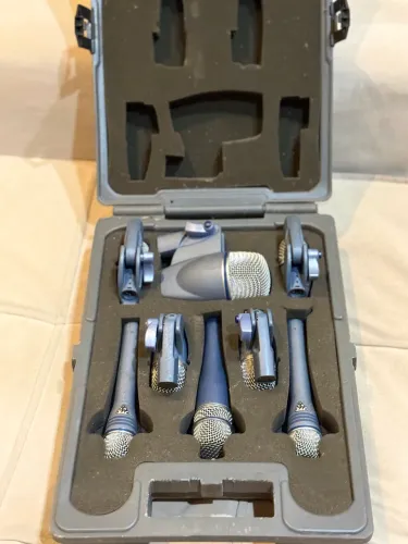 Kit De Microfones Para Bateria e Percussão Com 8 Microfones - Série Nx