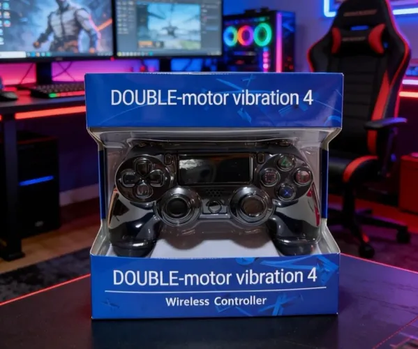 Controle video game PS 4 - novo.