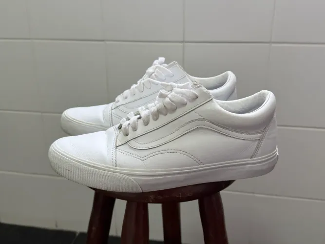 Tênis vans old skool 100% couro original 42 br 10.5 us Novissimo