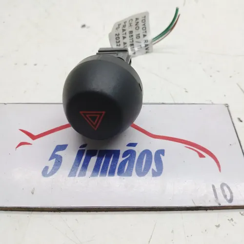 Botão Luz Emergência Toyota Rav4 2.4 4x4 2010 / 2011 Preto