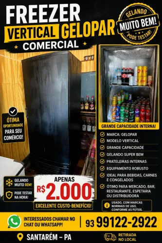frizer vertical gelopar
