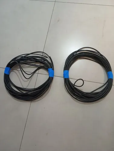 Fio elétrico, 2 rolo de fio 6mm 19 metros cada preto 