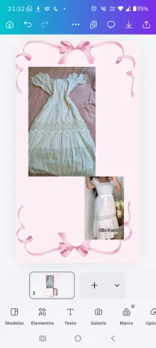 Vestido branco Longo Estilo Romântico