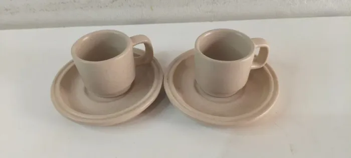 Conjunto de Xicaras Antigas Ceramica Vila Rica