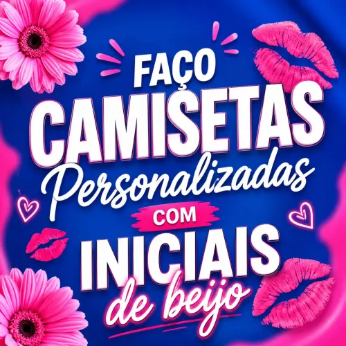 faço camiseta personalizadas de inicias
