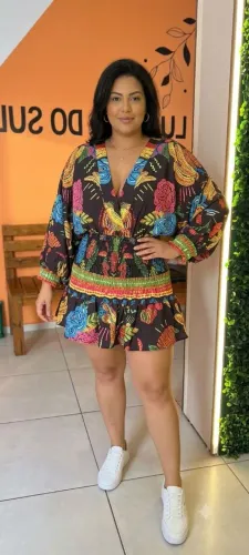 Vestido tipo farm