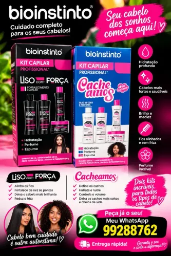 Kit shampoo 4 em 1 bio instinto