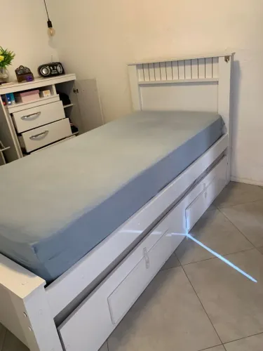 Cama solteiro c/auxiliar