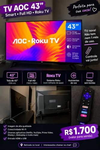 Televisão em ótimo estado novo nem 2 meses de uso