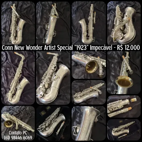 Saxofone Alto Conn New Wonder Artist?s Special 1923 - Peça de Colecionador