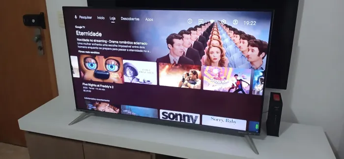 Tv 50 polegadas smart Android Bluetooth Cromecast google borda infinita 4k aceito cartão 