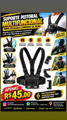 Suporte Peitoral para celular
