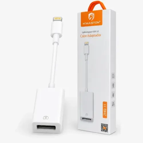 Adaptador OTG para Iphone Cabo Lightning para USB 3.0 H'maston