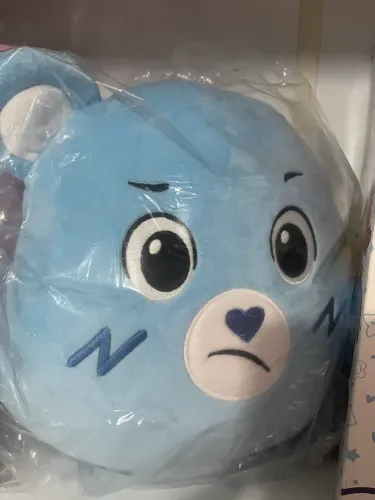 Almofada ursinho carinhoso azul nova