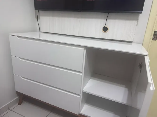 Cômoda Tok&Stok Branca Retrô 135 cm