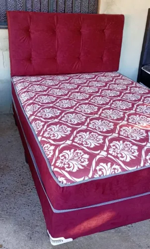 PROMOÇÃO CAMA CASAL DE MOLA ENSACADA + CABECEIRA NOVA