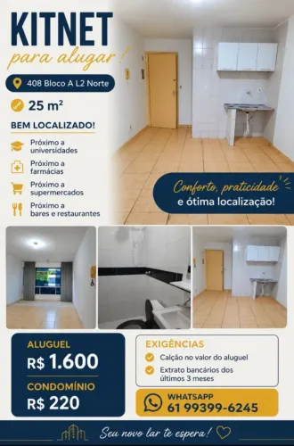 KITNET 408 Norte L2