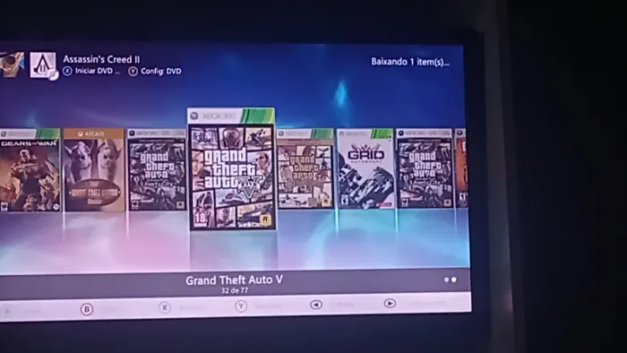 Xbox 360 + HD de 70 jogos (HDMI, fonte, controle funcionando)