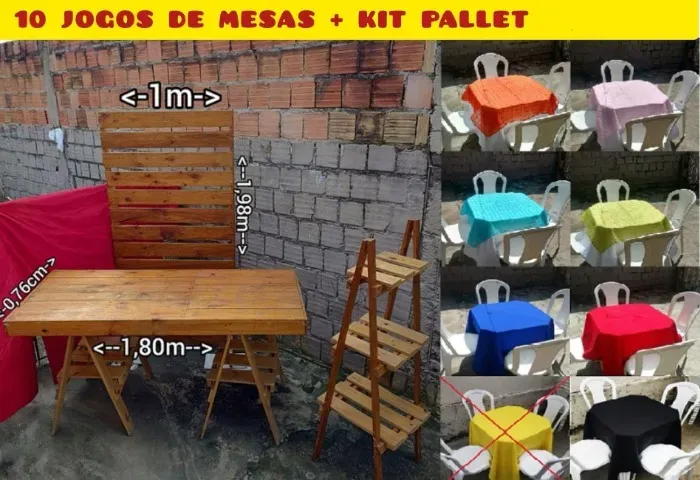 Locação de Mesas e Cadeiras Cidade Nova LEIA