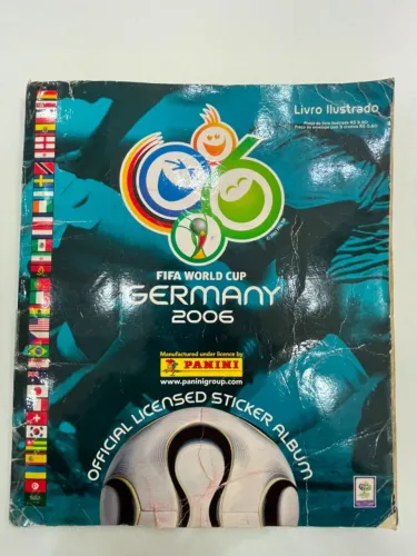 ÁLBUM DE FIGURINHAS PANINI - COPA DO MUNDO ALEMANHA 2006 - COMPLETO RARO
